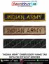 INDIAN ARMY Name Tab Embroidery : ArmyNavyAir.com