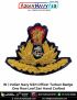 IN| Indian Navy Sikh Officer Turban Badge One Row Leaf Zari Hand Crafted - ArmyNavyAir.com