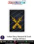 Indian Navy Steward & Cook Badges (Winter) : ArmyNavyAir.com