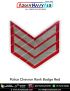 Chevron Police Rank Badge Red : ArmyNavyAir.com