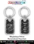 Meghalaya Police Personalised Keychain : ArmyNavyAir.com