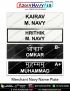 Merchant Navy Uniform Name Plate (Acrylic) : ArmyNavyAir.com