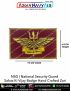 NSG Chest Badge Sahas Ki Vijay Hand Crafted Zari : ArmyNavyAir.com