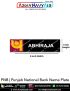 PNB | Punjab National Bank Uniform Name Plate (Acrylic) - ArmyNavyAir.com