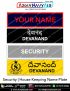 Security | House Keeping Uniform Name Plate (Acrylic) - ArmyNavyAir.com