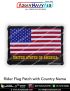 Personalised Rider Flag Patch with Country, Name & Blood Group Options : ArmyNavyAir.com