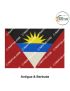 International-National Flag Of Your Country (All - North America Country Flags ) Indoor- Outdoor : Chughs Navyug -Antigua & Barbuda- H 12