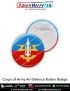 Personalised Army Air Defence Button Badge : ArmyNavyAir.com