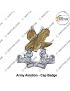 Army-Military Uniform Army Aviation Corps Cap Badge (Indian Army Combat Regiments) (Army  Aviation Head Badge Chrome-Gilt)