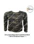Indian Army Camouflage Desert Print (P-1) Round Neck T-Shirt Full Sleeves
