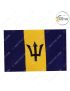 International-National Flag Of Your Country (All - North America Country Flags ) Indoor- Outdoor : Chughs Navyug -Barbados-H 2' x W 3'