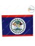 International-National Flag Of Your Country (All - North America Country Flags ) Indoor- Outdoor : Chughs Navyug -Belize-H 2' x W 3'