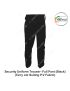 Security Uniform Trouser-Pant (Terry cot  Suiting P.V Fabric)  -Black