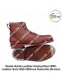Boots Ankle Leather Ammunition With Leather Sole With-Without Hobnails -Toe plate-Heel plate |Drill Boots |Parade Boots |Training Boots (Police Boots Brown Colour)