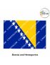 International-National Flag Of Your Country (All - Europe Country Flags ) Indoor- Outdoor : Chughs Navyug -Bosnia and Herzegovina