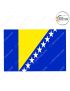 World Flag|All Country National - International Flag-Bosnia and Herzegovina-Size in Feet H 4' x W 6' 