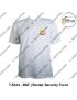 CAPF T Shirt |Central Armed Police Force T Shirt White  PC With Collar -BSF|Border Security Force-Medium