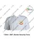 CAPF T Shirt |Central Armed Police Force T Shirt White  PC With Collar -BSF|Border Security Force-Medium