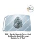 BSF | Border Security Force Belt Buckle (Hindi | English) Metal (Chrome) : ArmyNavyAir.com