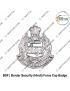 BSF|Border Security Force Officer Uniform Cap Badge Hindi ( Border Security Force Head Badge Chrome)