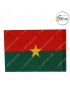 World Flag|All Country National - International Flag-Burkina Faso-Size in Inches H 12