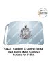 Customs & Central Excise (Govt of India) Belt Buckle Bilingual Metal (Chrome) - ArmyNavyAir.com