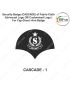 Security Badge (CASCADE) oF Fabric-Cloth (Universal Logo OR Customised Logo ) For Cap-Chest -Arm Badge-CASCADE Design 1-2 Inch Height