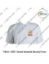 CAPF T Shirt |Central Armed Police Force T Shirt White  PC With Collar -CISF | Central Industrial Security Force-Small