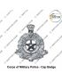 Army - Military CMP|CORPS OF MILITARY POLICE Uniform Cap Badge (Indian Army Service Regiments) (CMP Head Badge Chrome) Sena Police