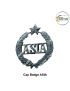 Asia Security Uniform Cap Badge ( Security Agency- Services) Asia Security Cap Badge Metal ( Chrome) 