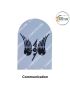 Indian Coast Guard Rank & Branch Badges (Sailors) For Summer Uniform-Communication-Radio Operator ( New Technology ) 9.5cm H X 6.5cm W