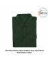 Security Uniform Shirt (Suiting Terry cot Fabric) (Half-Short Sleeve ) OR (Full Sleeve) With Breast Pockets &amp; Scalloped Flaps &amp; Shoulder Straps-Dark Green-Shirt Full Sleeves