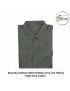 Security Uniform Shirt (Suiting Terry cot Fabric) (Half-Short Sleeve ) OR (Full Sleeve) With Breast Pockets &amp; Scalloped Flaps &amp; Shoulder Straps-Dark Grey-Shirt Full Sleeves