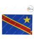 World Flag|All Country National - International Flag-Congo, Democratic Republic of the-Size in Inches H 12