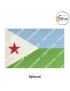 International-National Flag Of Your Country (All - Africa Country Flags ) Indoor- Outdoor : Chughs Navyug -Djibouti