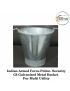  Indian Armed Force-Police- Security GI-Galvanised Metal Bucket For Multi Utility