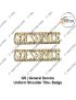Army-Military General Service Uniform Shoulder Title-Badge (Indian Army Service Regiments) (General Service Shoulder Badge Gilt)