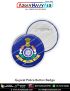 Personalised Gujarat Police Button Badge : ArmyNavyAir.com