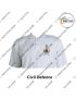 CAPF T Shirt |Central Armed Police Force T Shirt White  PC With Collar -CD|Civil Defence-Small