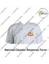 CAPF T Shirt |Central Armed Police Force T Shirt White  PC With Collar -NDRF |National Disaster Response Force-XL