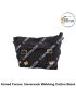 Armed Forces (Haversack Webbing Cotton Black) Webbing Equipment A Rectangular Bag With Metal Fittings