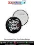 Personalised Happy New Year Button Badge : ArmyNavyAir.com