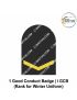  Indian Coast Guard Rank & Branch Badges (Sailors) For Winter Uniform-I GCB |I Good Conduct Badge ( New Technology ) 9.5cm H X 6.5cm W