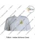 T-Shirt IAF | Indian Airforce Logo-Crest ( Air Force T Shirt  With  Collar PC White )   