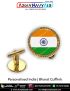 Personalised India Bharat Cufflinks : ArmyNavyAir.com