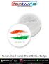 Personalised India Bharat Button Badge : ArmyNavyAir.com