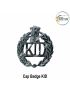 KID Security Uniform Cap Badge ( Security Agency- Services) KID Security Cap Badge Metal ( Chrome)