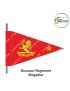 Indian Army Lancer Flag -Vehicle Flag (Army Infantry Regiments) | Indian Military Stiffener Flag with Double Side Logo (9