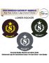 Security Badge (Rocker) oF Fabric-Cloth  (Universal Logo OR Customised Logo ) For Cap-Chest -Arm Badge-Lower Rocker-3 Inch Height