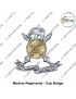  Army-Military Madras Regiment Uniform Cap Badge (Indian Army Infantry Regiments) (Madras Regiment Head Badge Gilt-Chrome)